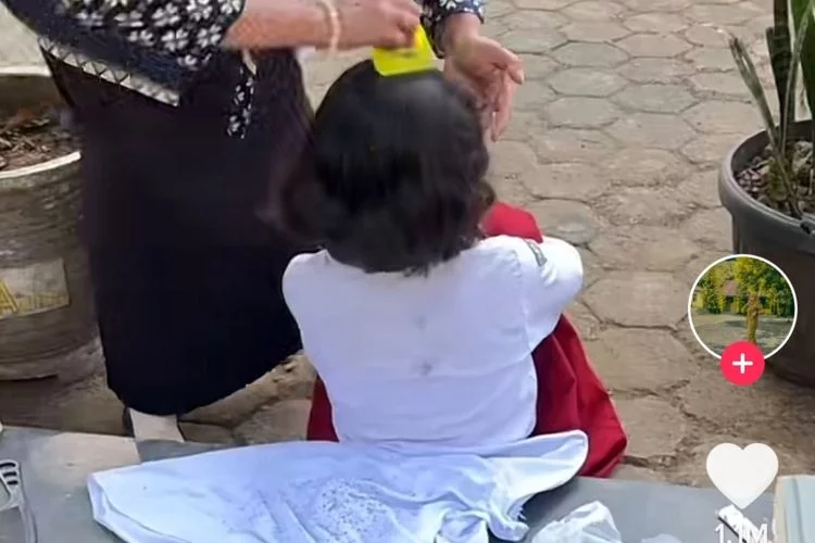 Merinding, Rambut Anak SD Ini Penuh Kutu, Videonya Viral