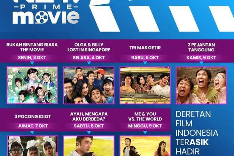 Jadwal NET Movie 3-9 Oktober 2022, 7 Film Indonesia Tayang di NET TV: Ada 3 Pejantan Tanggung, 3 Pocong Idiot