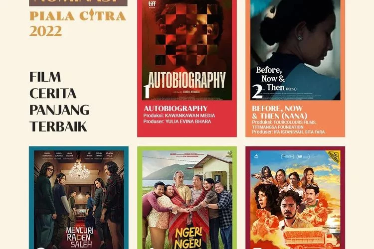 Daftar Lengkap Nominasi Festival Film Indonesia (FFI) 2022: Ada Mencuri Raden Saleh & KKN  di Desa Penari