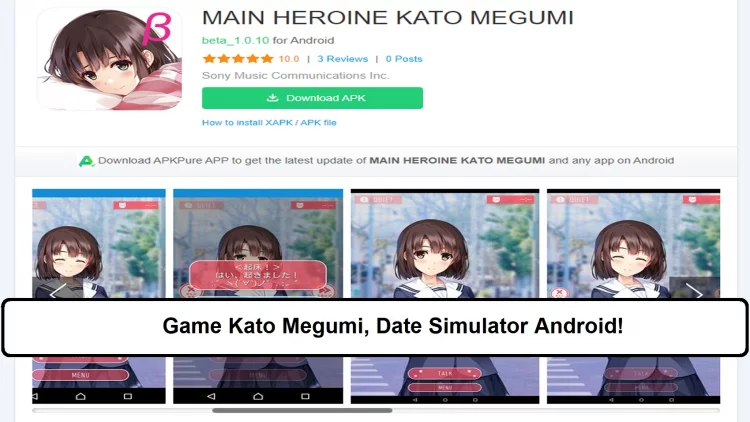 Game Kato Megumi, Date Simulator Android!