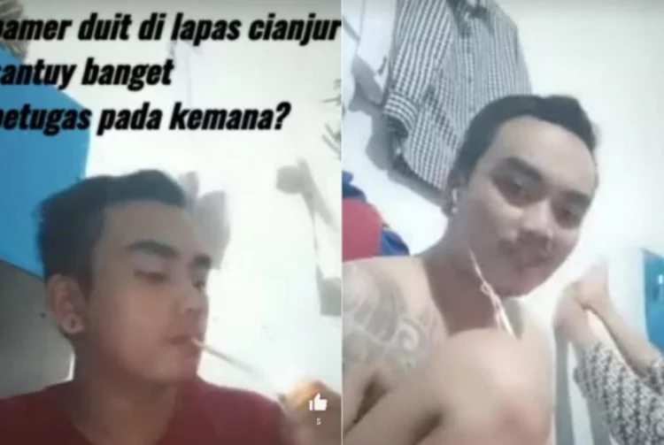 Begini Fakta Viral Video Napi Pamer Gepokan Uang di Dalam Sel Lapas Cianjur