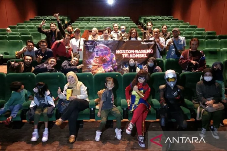 Telkomsel dan Disney+ Hotstar gelar nonton bareng film "Ant-Man & The Wasp : Quantumania" - ANTARA News Jawa Timur