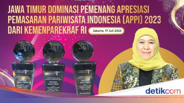 Jatim Borong Penghargaan di Apresiasi Pemasaran Pariwisata Indonesia 2023