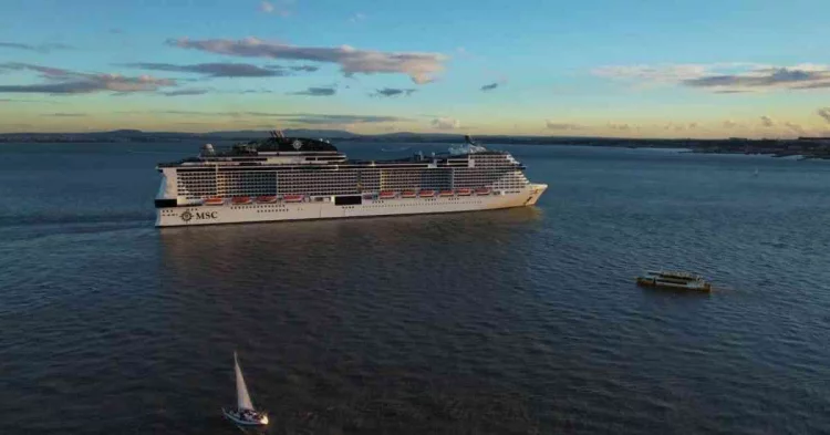 New Port Welcomes The Biggest Cruise Ship Of the Season MSC Meravigilia
