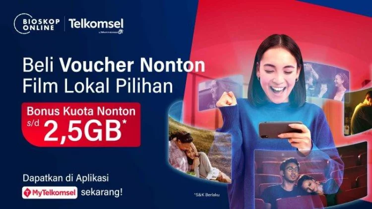 Telkomsel & Bioskop Online Kolaborasi Hadirkan Paketi Bundling Eksklusif, Bisa Nonton Film Indonesia